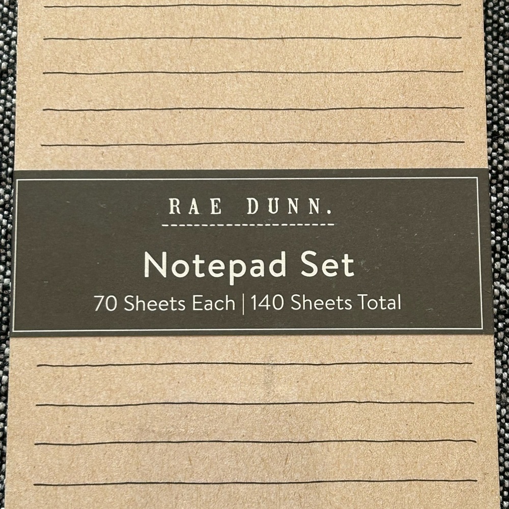 NWT Rae Dunn Notepad Set - Groceries/To Do - Picture 3 of 5